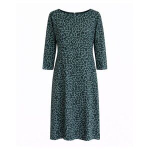 Talbots Gray Leopard Sheath Dress size 10